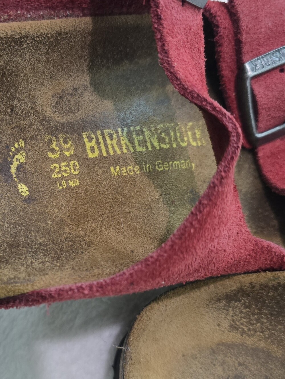 Women's Birkenstock Sandals Arizona Soft Footbed Res Suede Leather Shoes Size 8 - Picture 5 of 6